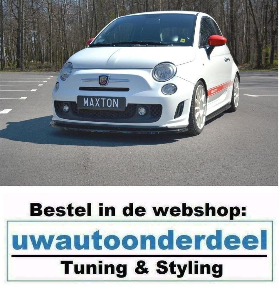 Maxton Design Spoiler Lip Splitter Voor Fiat 500 Abarth MK1, Verzenden, Automotive Parts, A.parts@hotmail.nl, Trasmolenlaan 12 3447 GZ Woerden