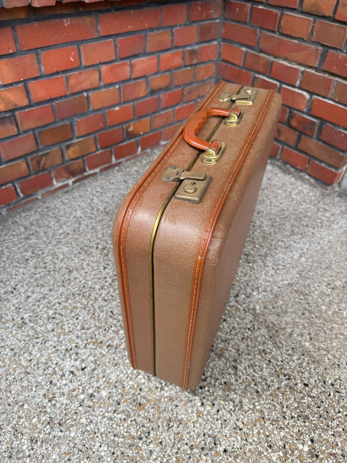 Vintage Koffer - Bruin, Gebruikt, Perfect voor Decoratie, Sieraden, Tassen en Uiterlijk, Koffers, Ophalen, Gebruikt, Hard kunststof