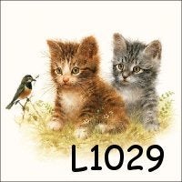 Servetten decoupage/bullet journal * katten L1029, Verzenden, Nieuw