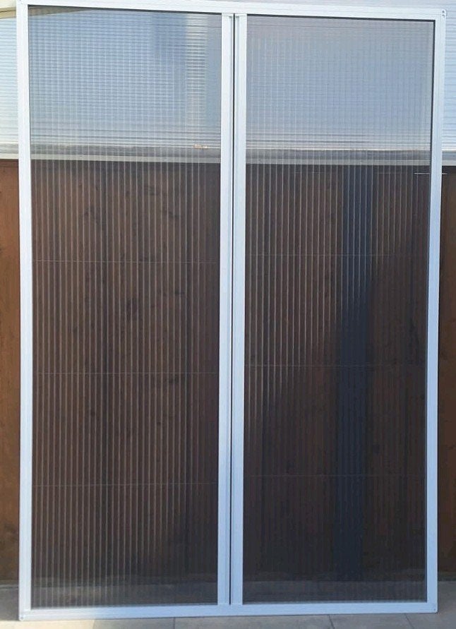 Plissé Hordeur - 161 cm breed 233,5 cm hoog, Hordeur, Zo goed als nieuw, Schuifdeur, Ophalen