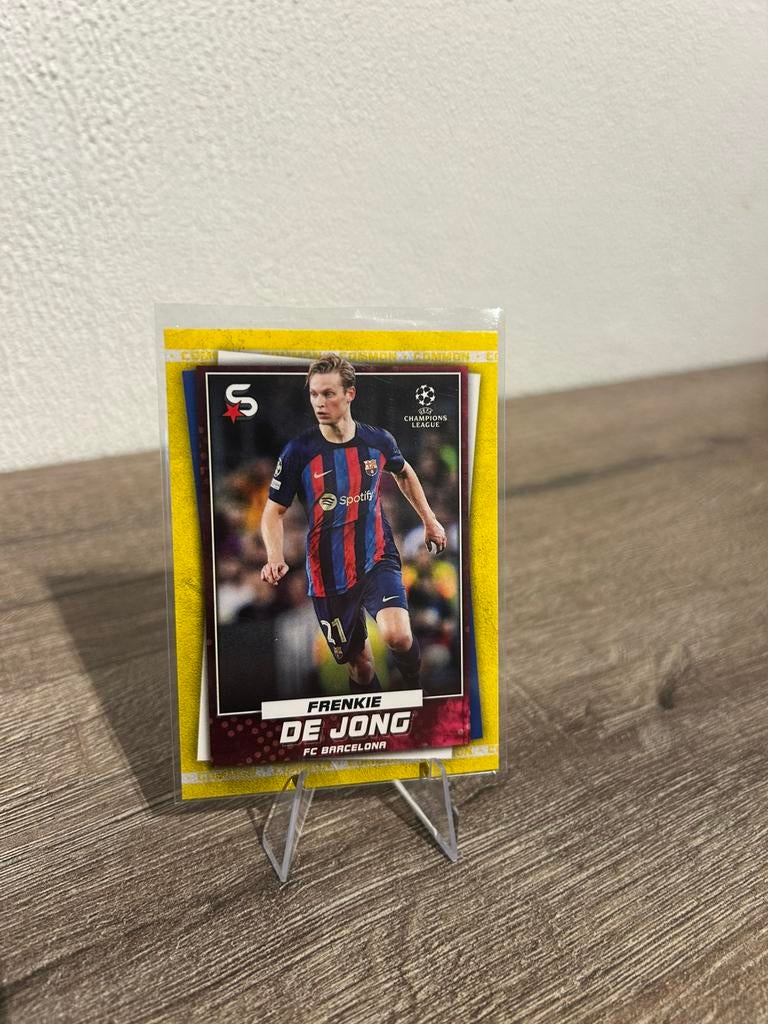 Frenkie de Jong 2022-23 Topps UCC Superstars #52 Yellow, Ophalen of Verzenden, Zo goed als nieuw, Plaatje