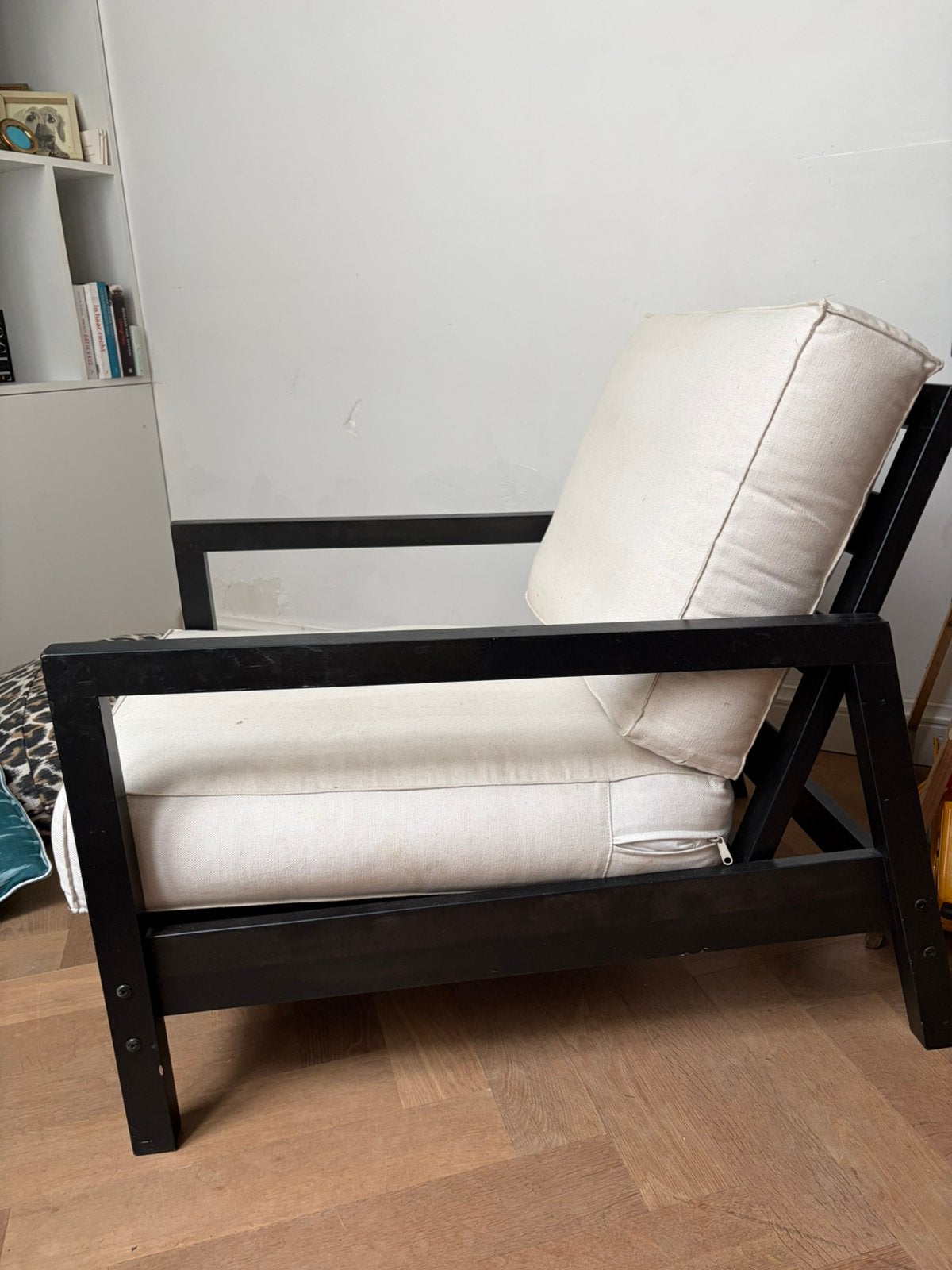 Lounge stoel, Ophalen of Verzenden, Zo goed als nieuw, 75 tot 100 cm, 50 tot 75 cm