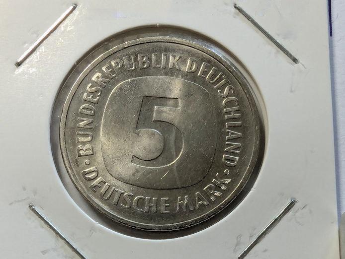 5 Mark 1975 G (M079), Postzegels en Munten, Munten | Europa | Niet-Euromunten, Ophalen of Verzenden, Duitsland, Losse munt