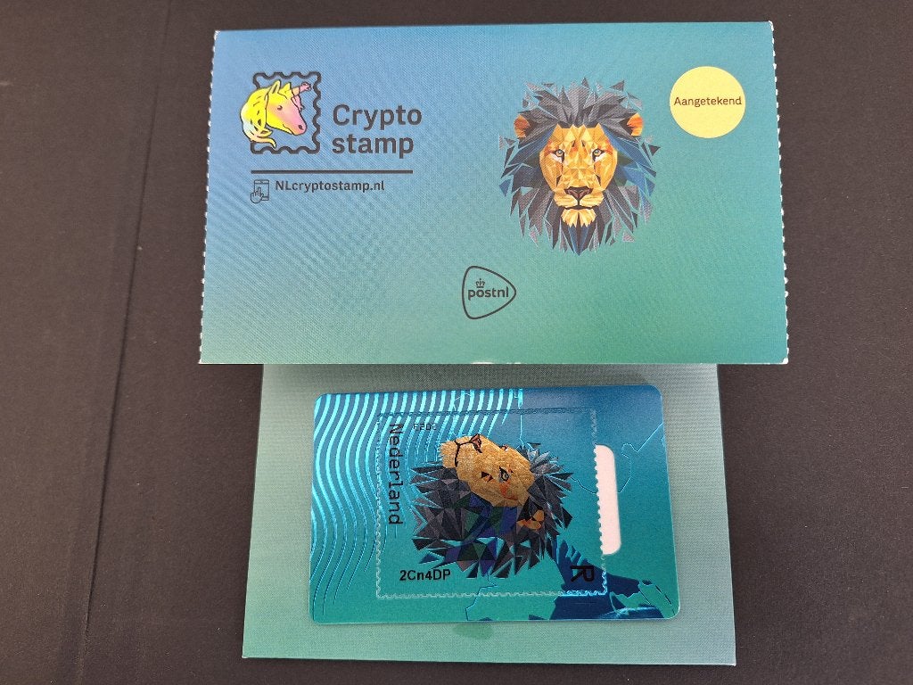 2023 Crypto Stamp - Lion NL - Green – CS3. (Gew.prs.), Ophalen of Verzenden, Na 1940, Postfris