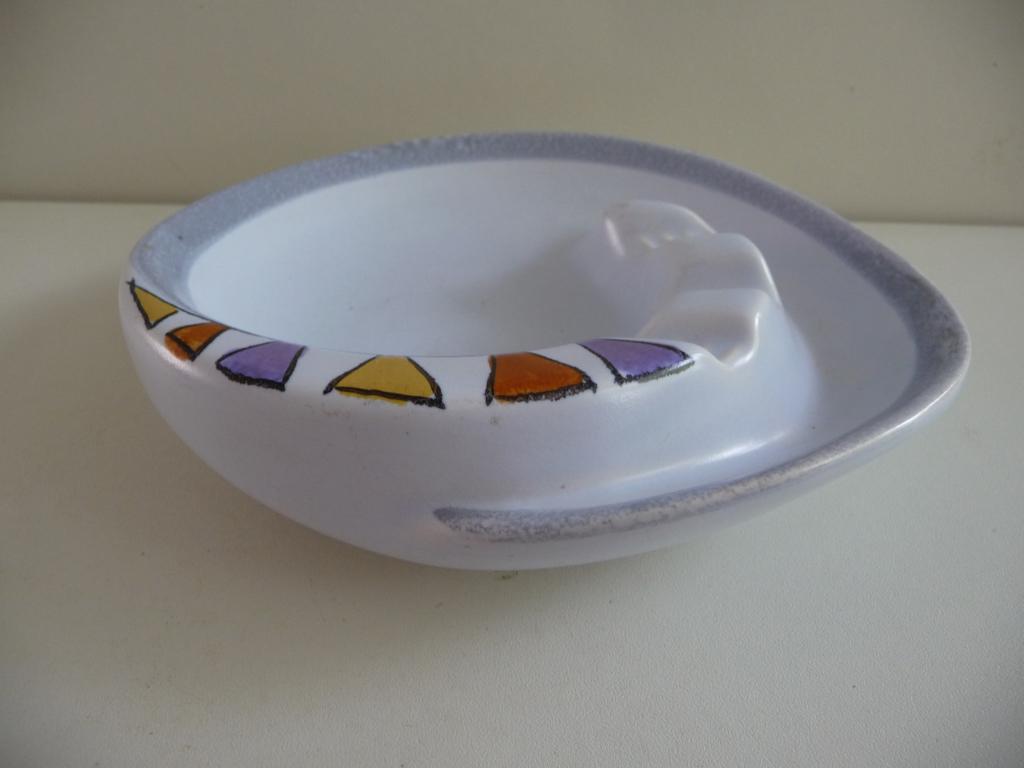 ASBAK FLORA - decor ATHENE 1060- Plateelbakkerij Flora Gouda, Ophalen of Verzenden