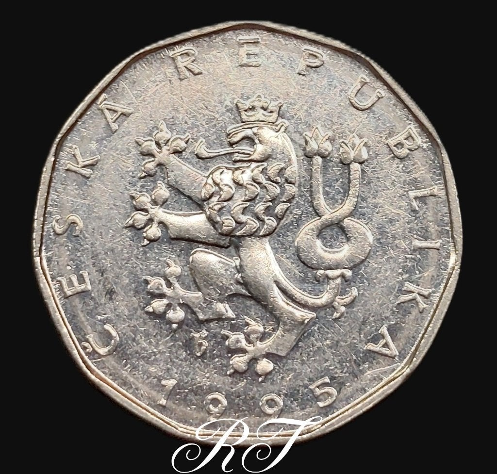Te koop 2 Tsjechische kronen munt uit 1995., Ophalen of Verzenden, Overige landen, Losse munt