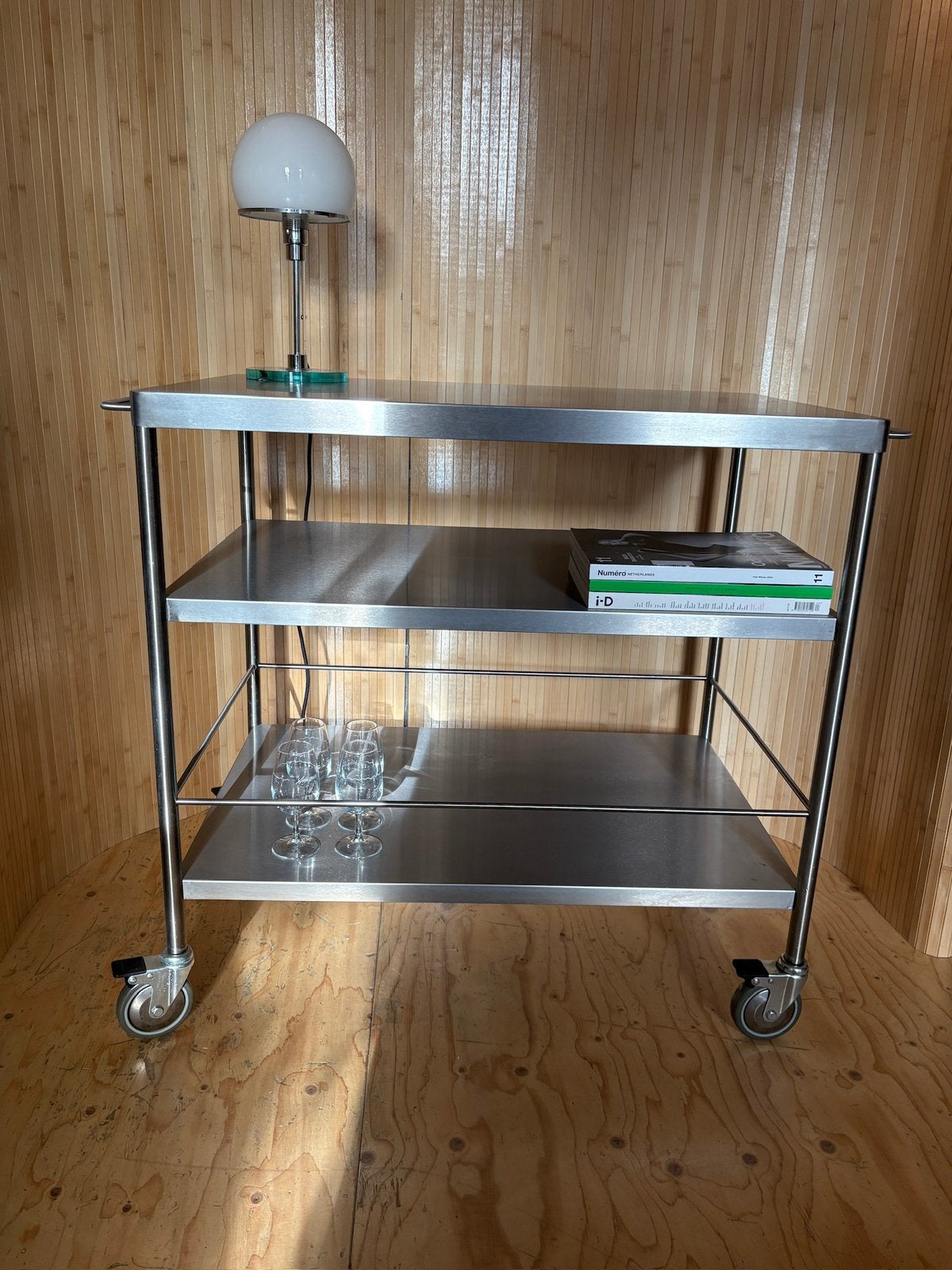 Rvs trolley, Ophalen, 50 tot 100 cm, Zo goed als nieuw, 25 tot 50 cm