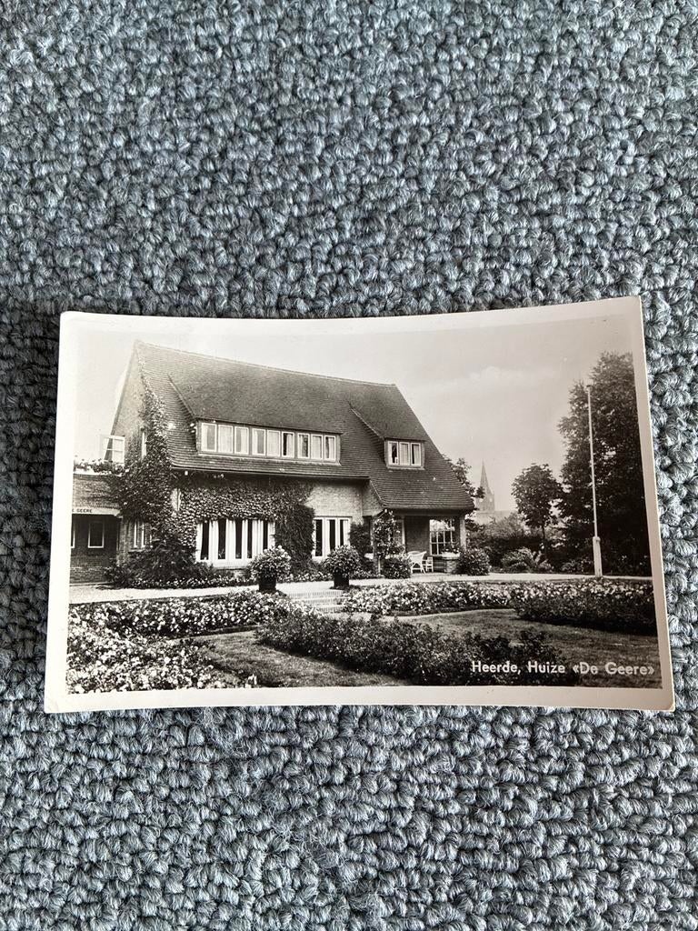 Oude ansichtkaart Heerde, Huize "De Geere" - Gelopen 1956, Ophalen of Verzenden, Gelopen, Gelderland