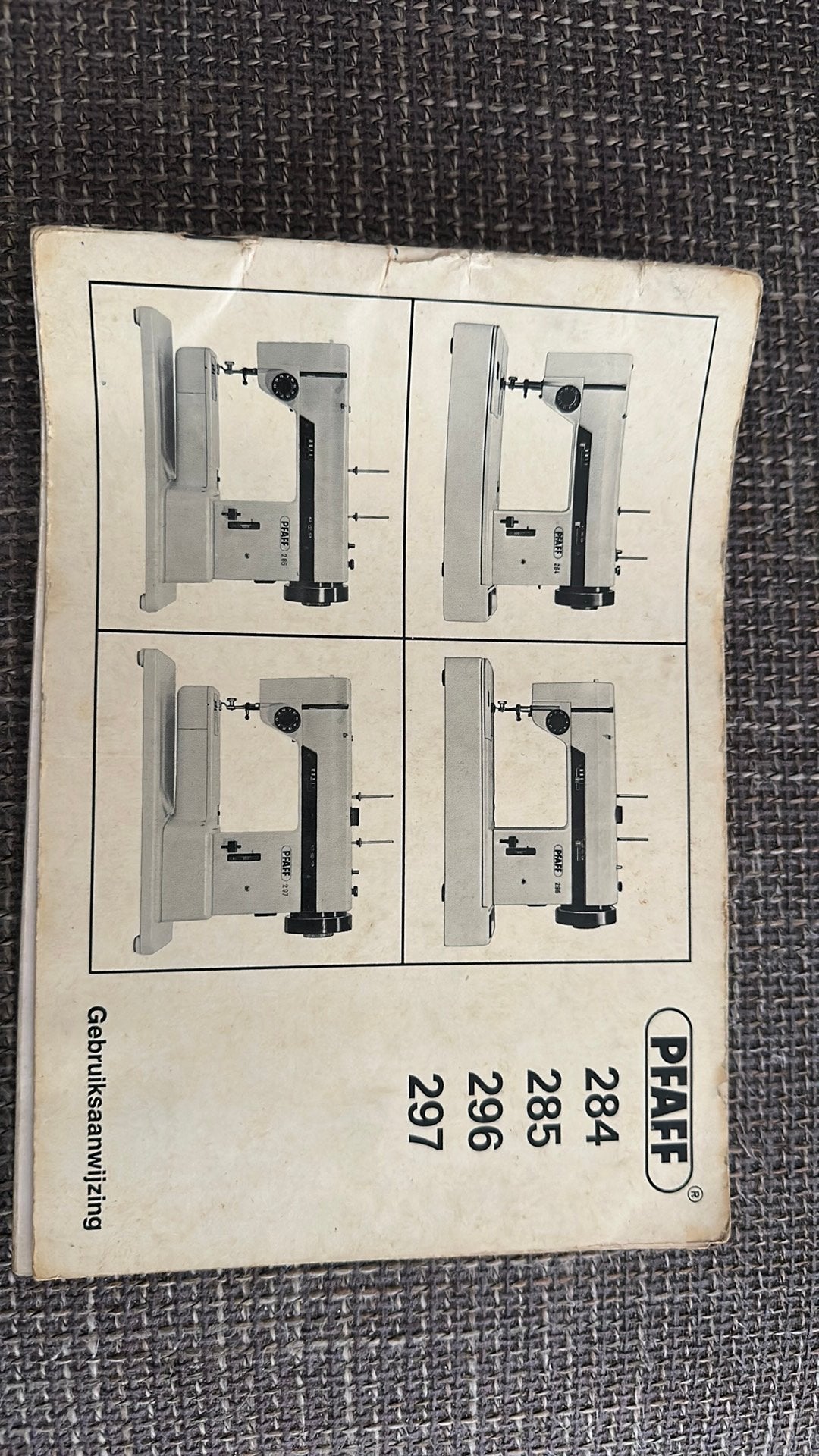 Originele gebruiksaanwijzing Pfaff, Ophalen of Verzenden, Gebruikt, Toebehoren, Pfaff