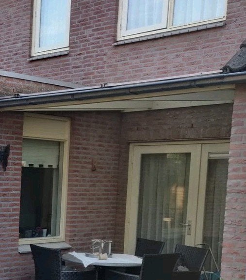 Complete overkapping met polycarbonaat platen., Doe-het-zelf en Verbouw, Platen en Panelen, Ophalen of Verzenden, Gebruikt