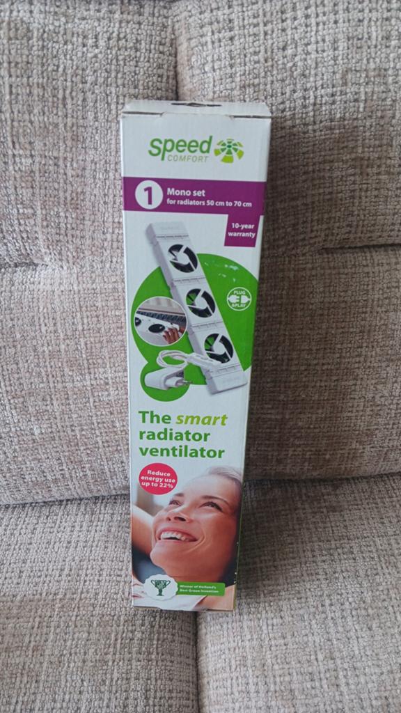 SpeedComfort Mono set slimme radiatorventilator, Minder dan 30 cm, Hoog rendement (Hr), Radiator, Nieuw