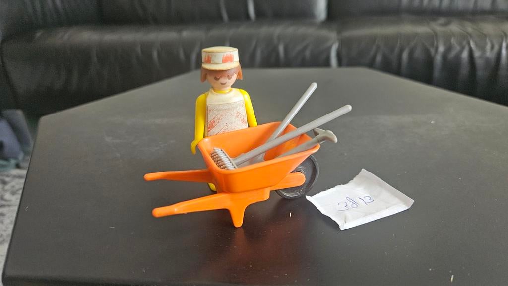 Playmobil arbeider met kruiwagen, Ophalen of Verzenden