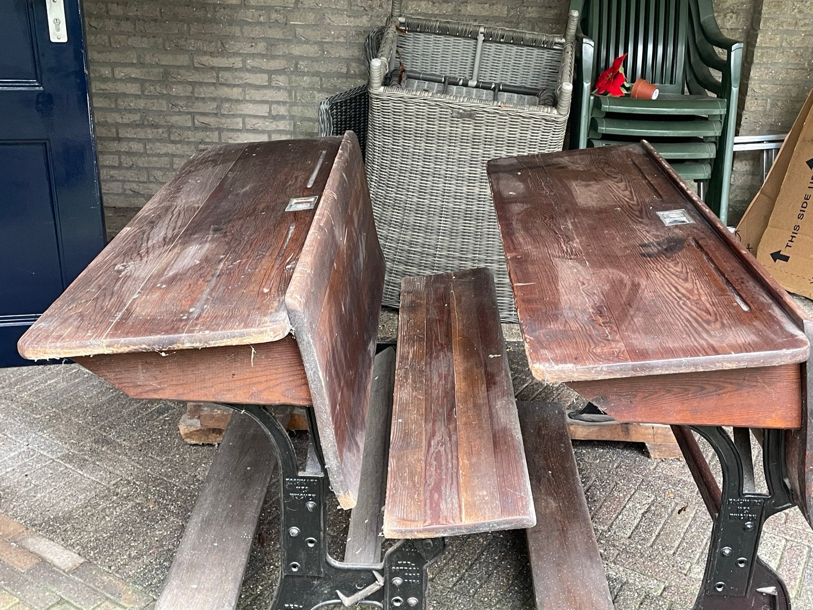 Vintage schoolbankje Kooymans Mes Wjuchen, Ophalen