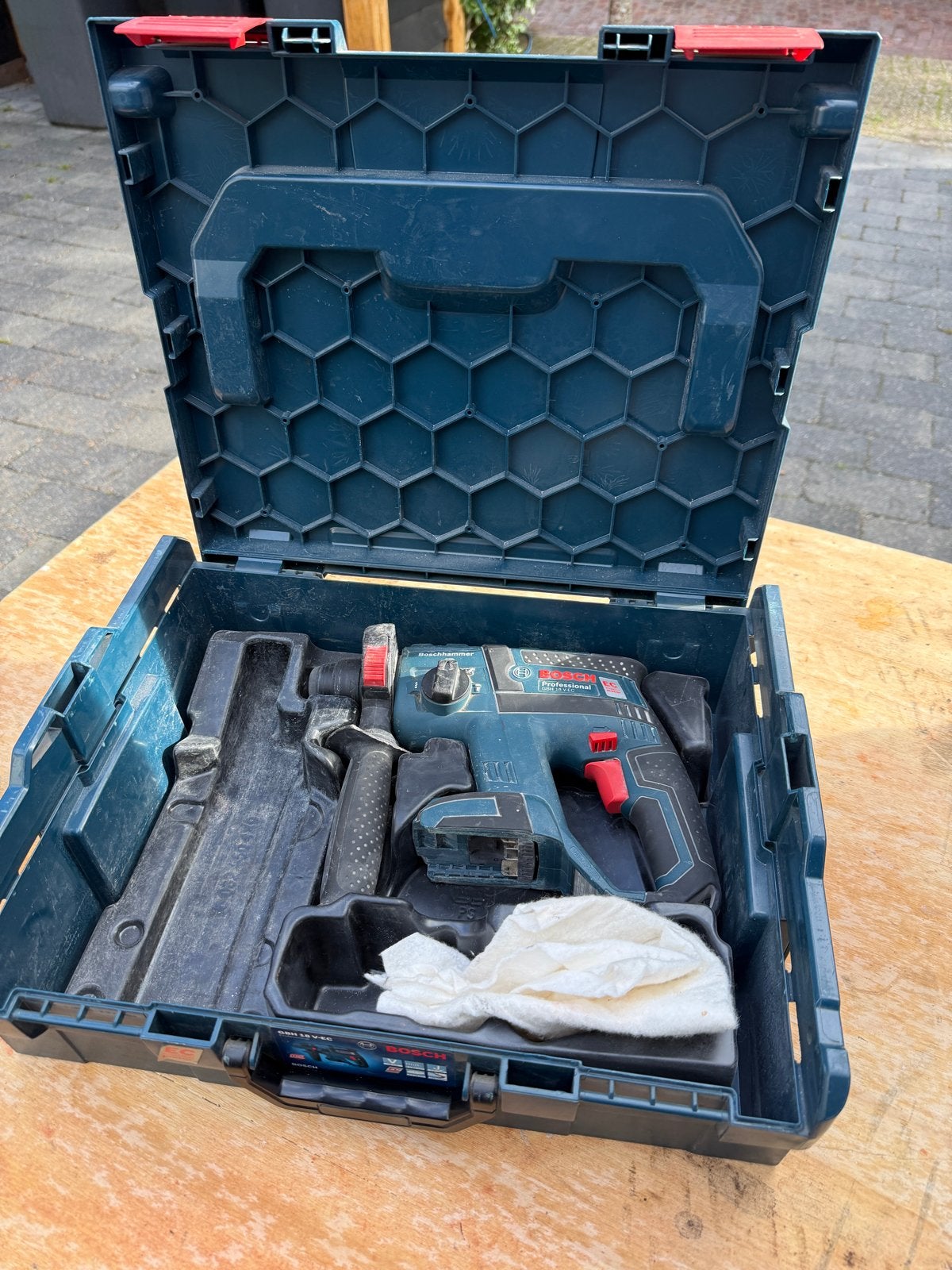 Bosch Professional GBH 18V-EC Boorhamer in koffer, Ophalen, Boor- en/of Breekhamer, Klopboormechanisme, Gebruikt