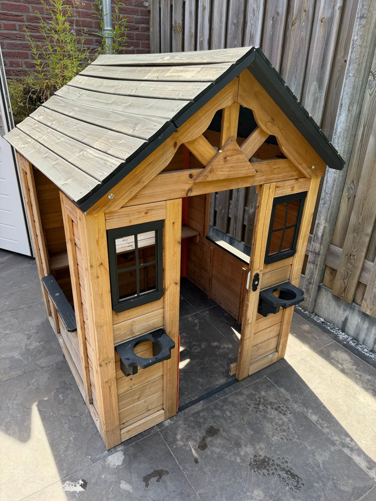 Houten Speelhuisje met Keuken voor Kinderen, Kinderen en Baby's, Ophalen, Zo goed als nieuw, Hout