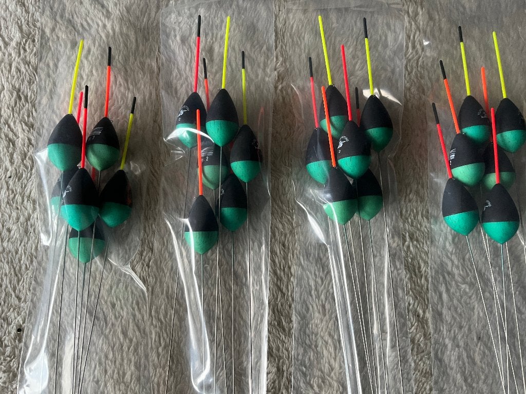 adv 171a / NIEUW set 30 dobbers TUBERTINI 2,00gr, Watersport en Boten, Ophalen of Verzenden, Nieuw, Dobber of Lood