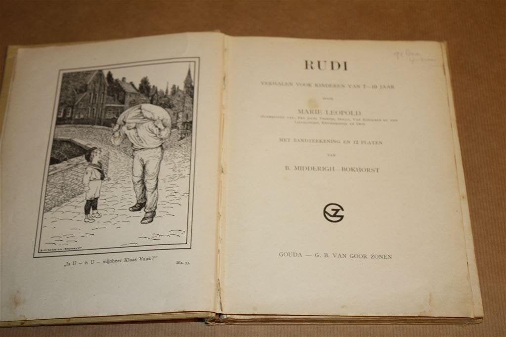 Rudi. Marie Leopold. Verhalen 7-10 jr. 1910., Ophalen of Verzenden, Gelezen, Fictie algemeen