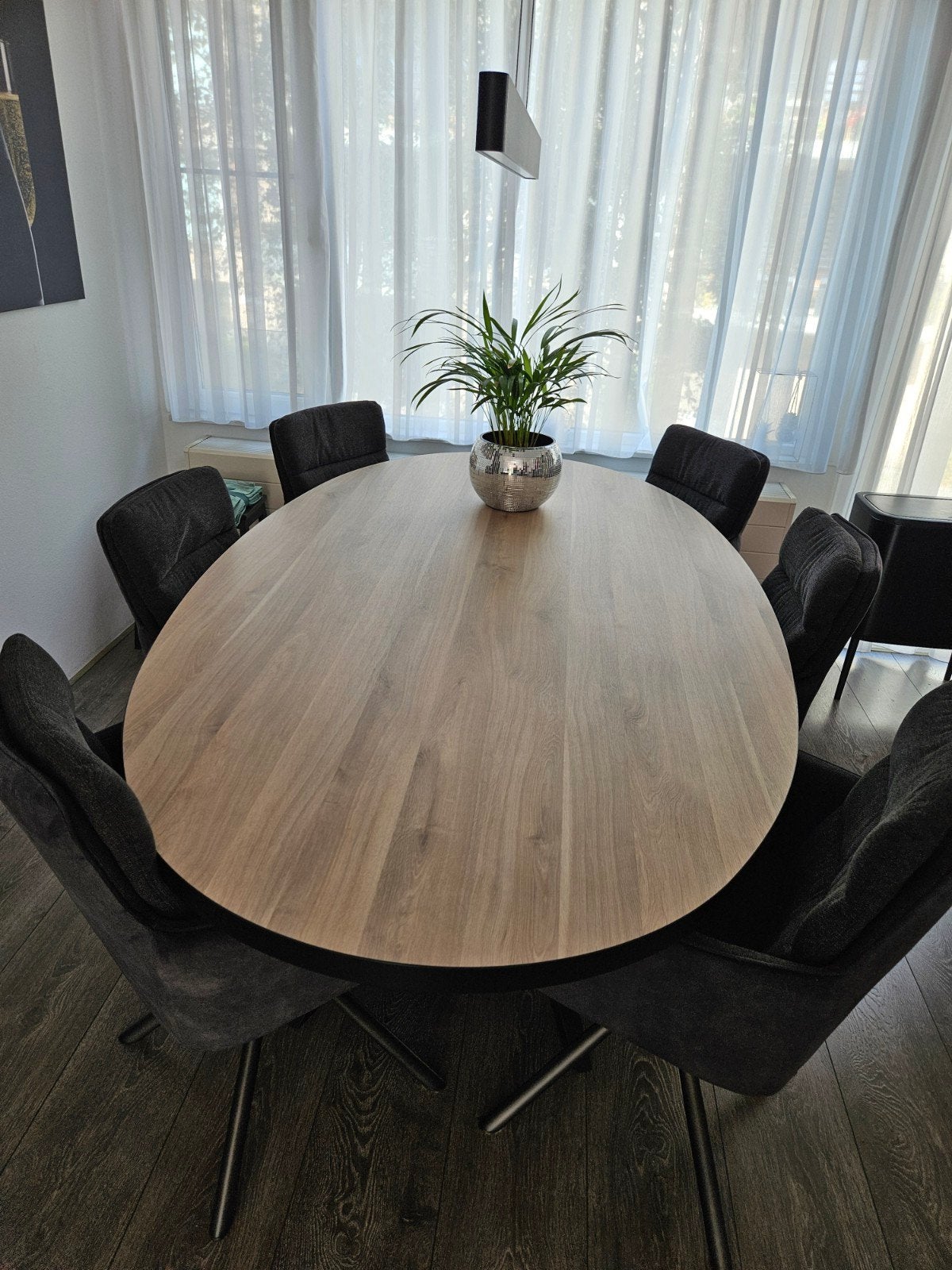 Perfecte staat! Ovale eettafel Mascaro van Pronto 
220x120 c, Ophalen, 100 tot 150 cm, 200 cm of meer, Zo goed als nieuw