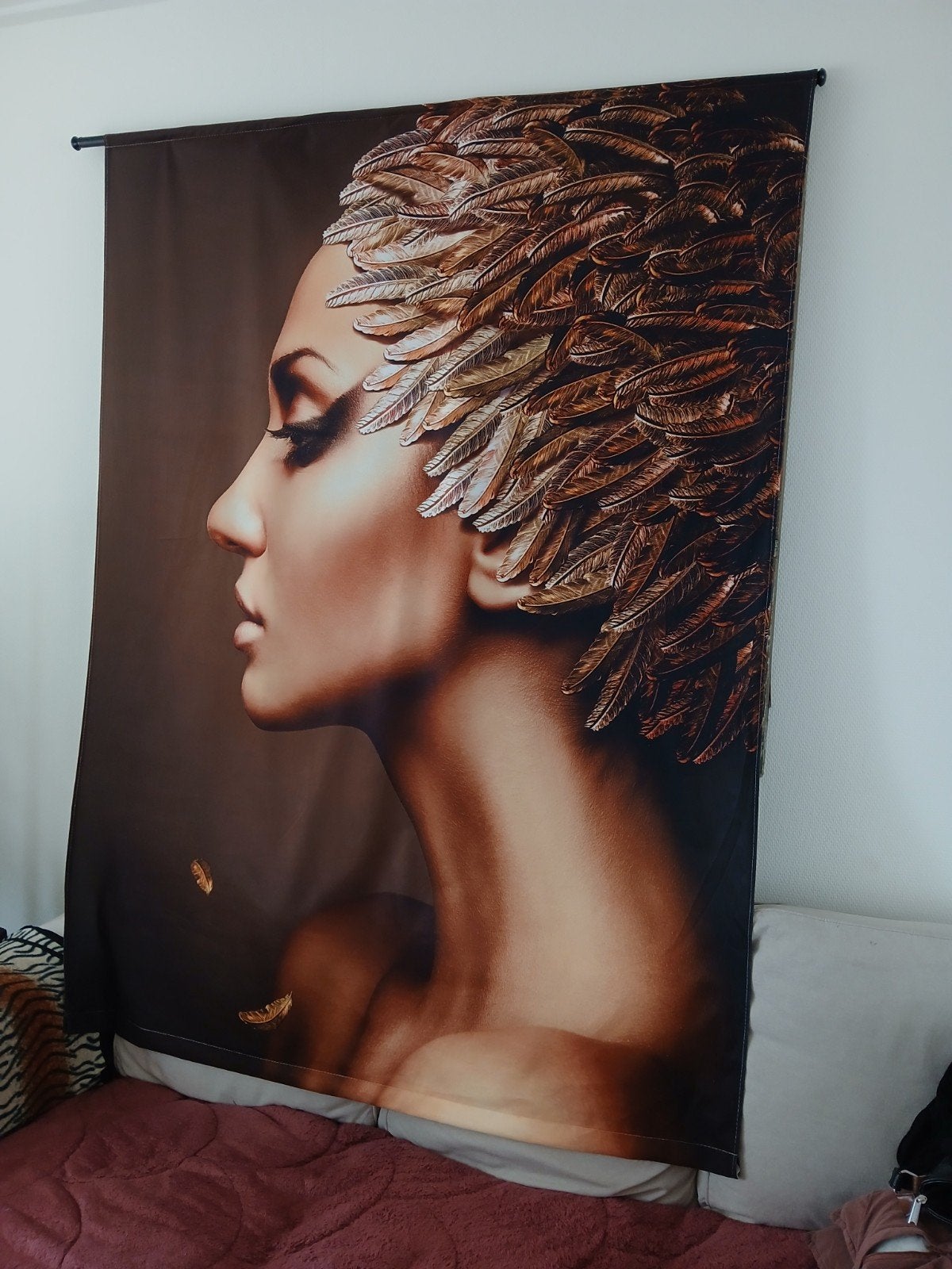 Prachtige  wand decoratie  kleed, Ophalen of Verzenden