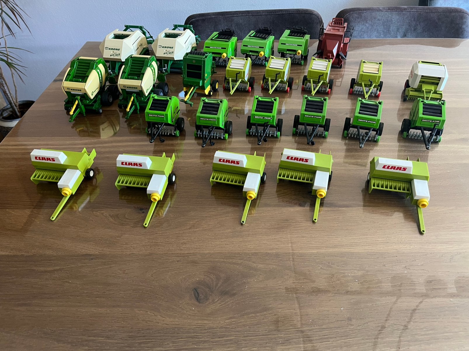 25 hooi/stro persen Claas Krone Deutz-Fahr Siku, Ophalen of Verzenden, Zo goed als nieuw, Tractor of Landbouw, SIKU