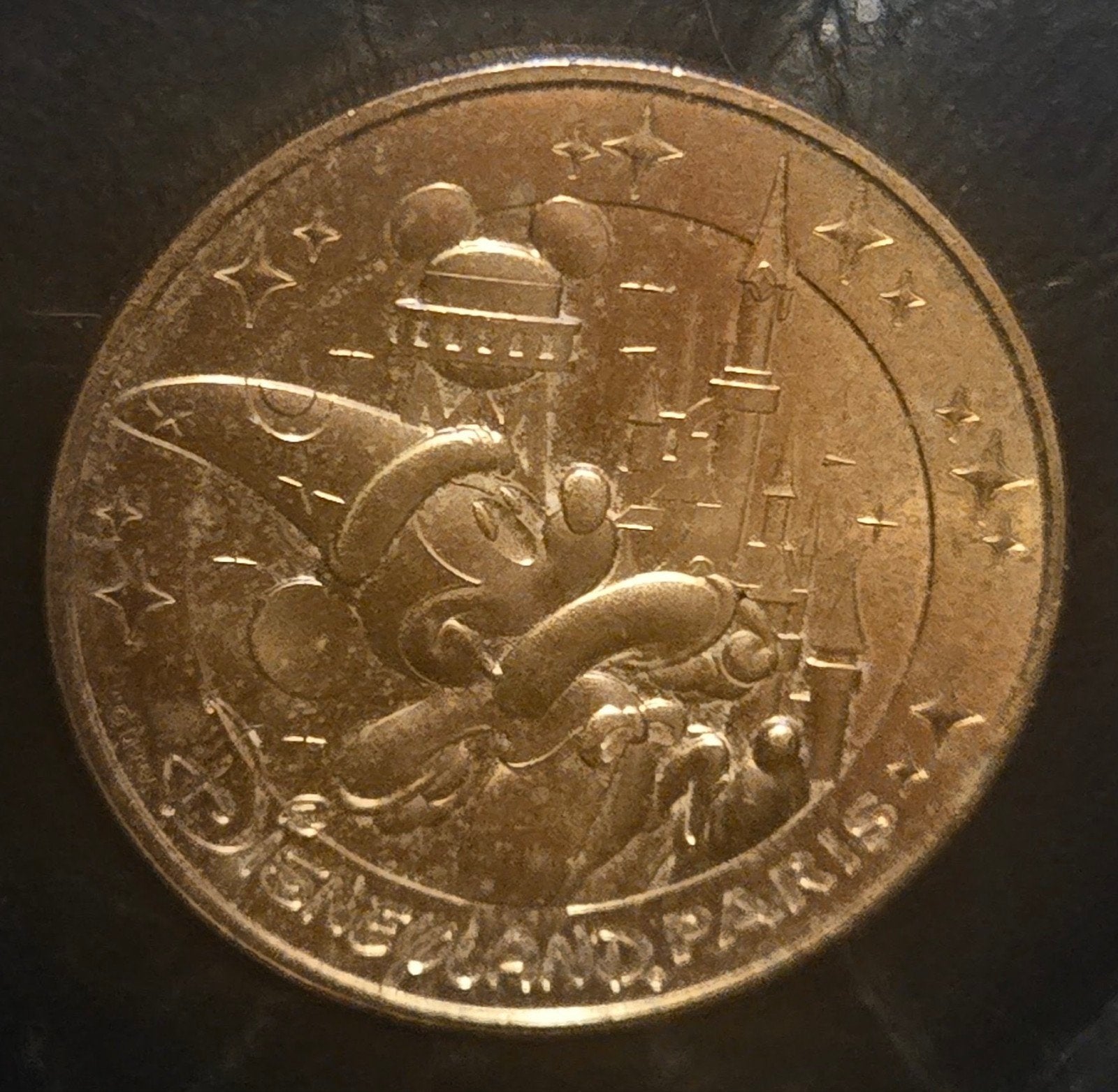 Disneyland Parijs Mickey de Tovenaar Verzamelmunt, Ophalen of Verzenden, Frankrijk, Losse munt