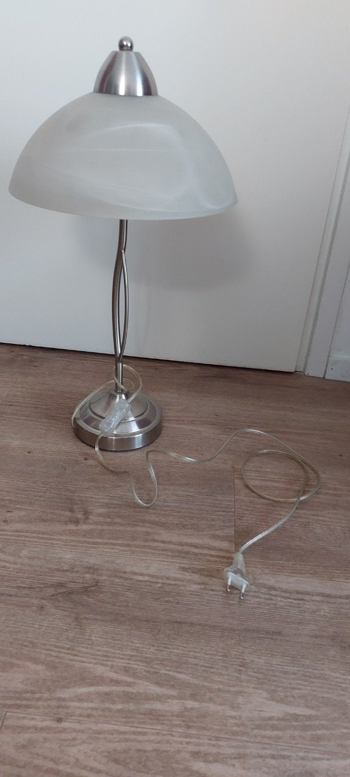Mooie tafellamp met 2 lichtbollen + kleiner model, Ophalen, Zo goed als nieuw
