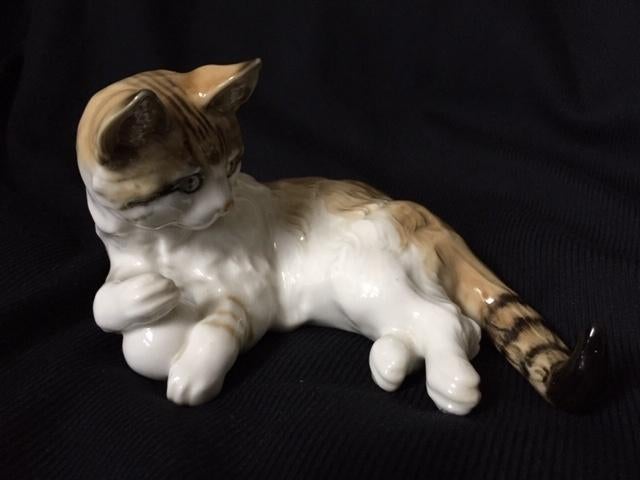 Hutchenreuther Kat, Overige onderwerpen, Geglazuurd, Minder dan 20 cm, Ophalen of Verzenden