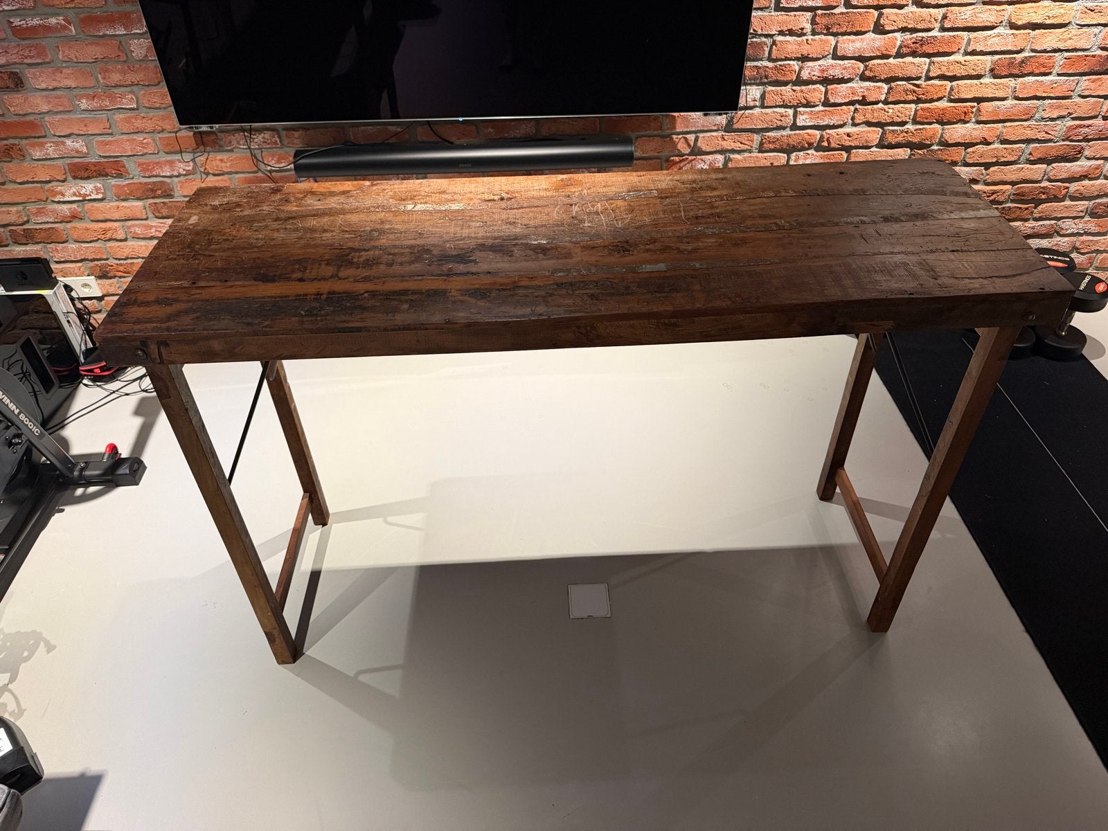 Opklapbare houten tafel - robuust en ruimtebesparend, Ophalen, Gebruikt, 50 tot 100 cm, Rechthoekig
