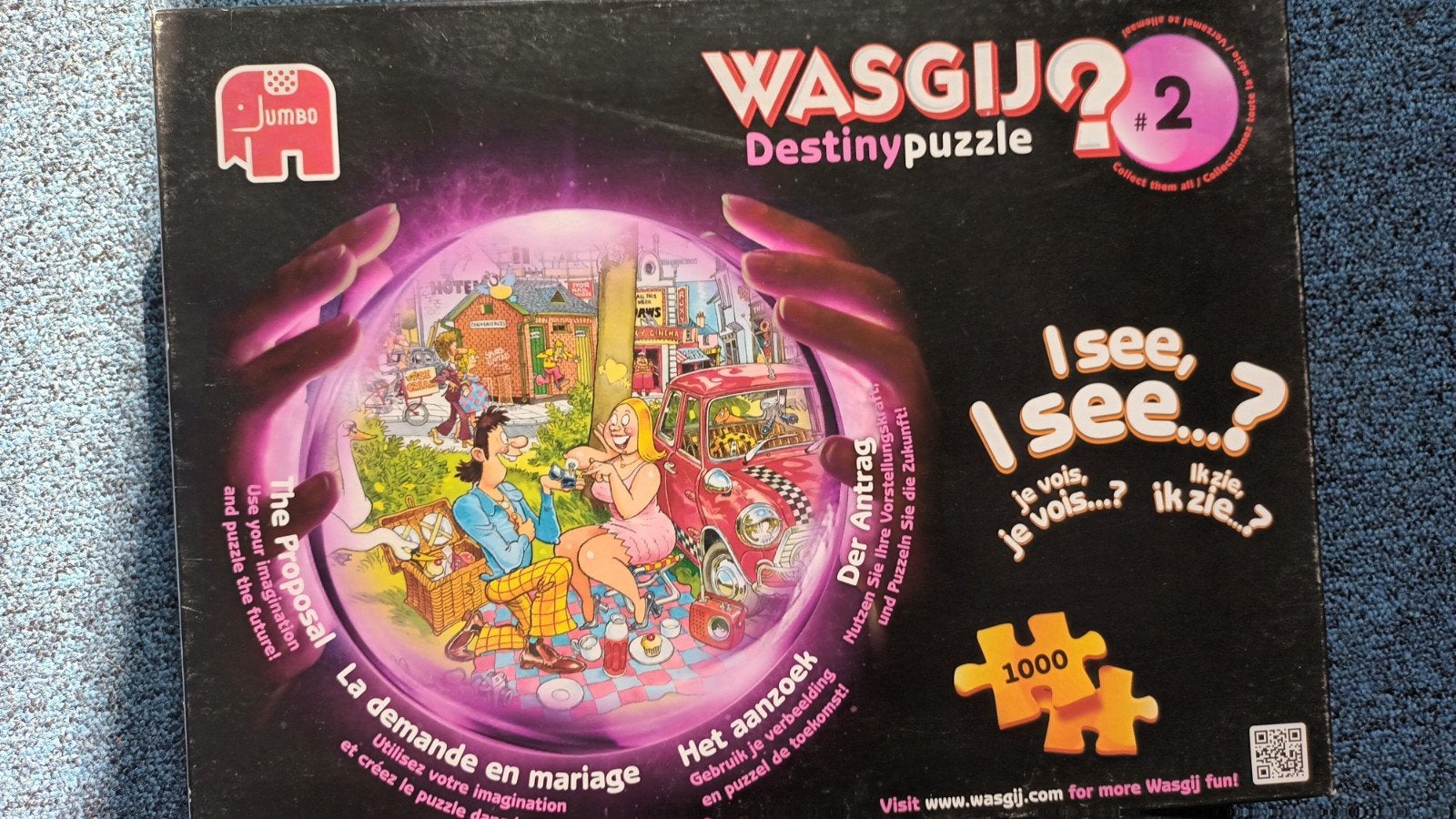2x wasgij puzzels, Ophalen, 500 t/m 1500 stukjes, Zo goed als nieuw