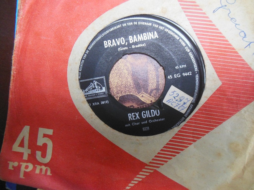 single rex gildo 45rpm jukebox vinyl record 7inch duitstalig, Ophalen of Verzenden, Gebruikt, 7 inch, Overige genres