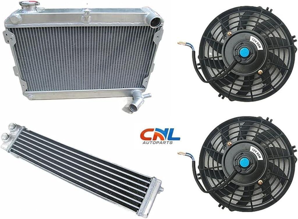 Radiateur Mazda +fans +oliekoeler RX7 RX-7 S1 S2 S3 79-85, Nieuw, Ophalen of Verzenden