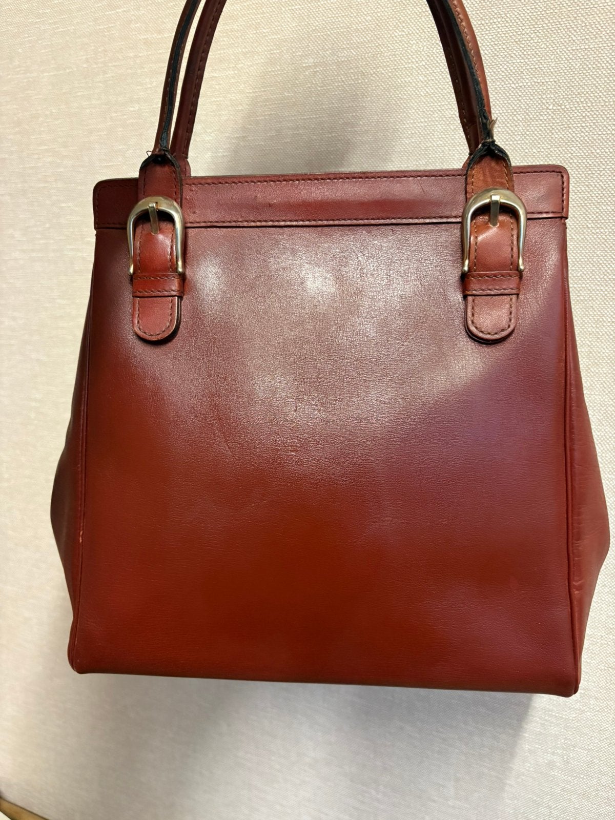 DELVAUX vintage zeldzame tophandle tas, Ophalen of Verzenden, Zo goed als nieuw, Bruin, Handtas