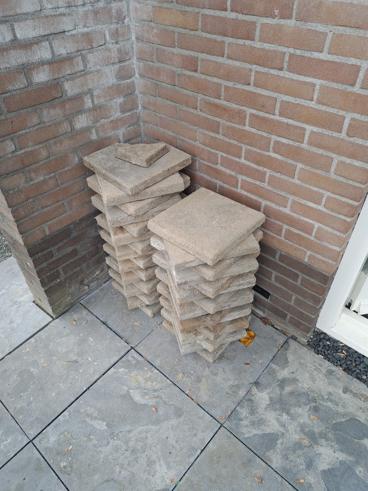 Gebruikte terrastegels 30x30x4cm, Tuin en Terras, Ophalen, Gebruikt, Beton, Terrastegels