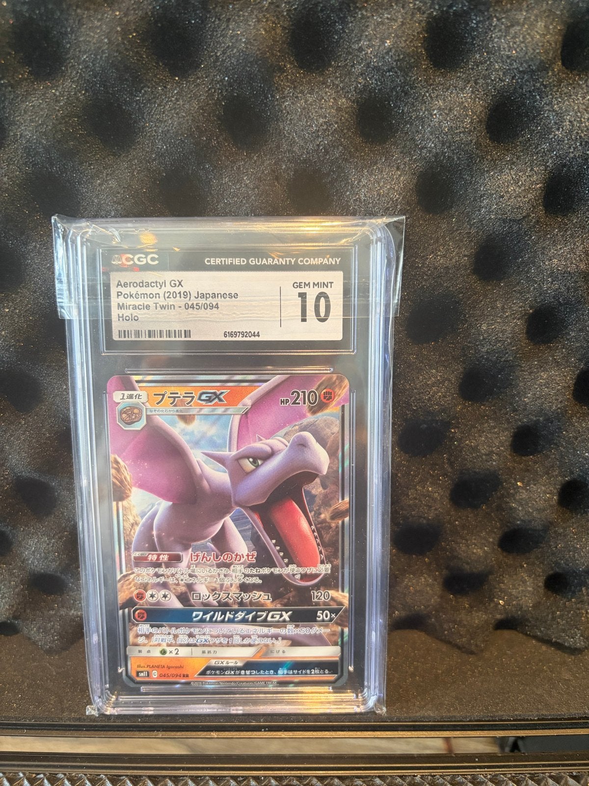 Aerodactyl GX Pokémon (2019) Japanese Miracle Twin CGC 10, Ophalen of Verzenden, Nieuw, Losse kaart, Foil