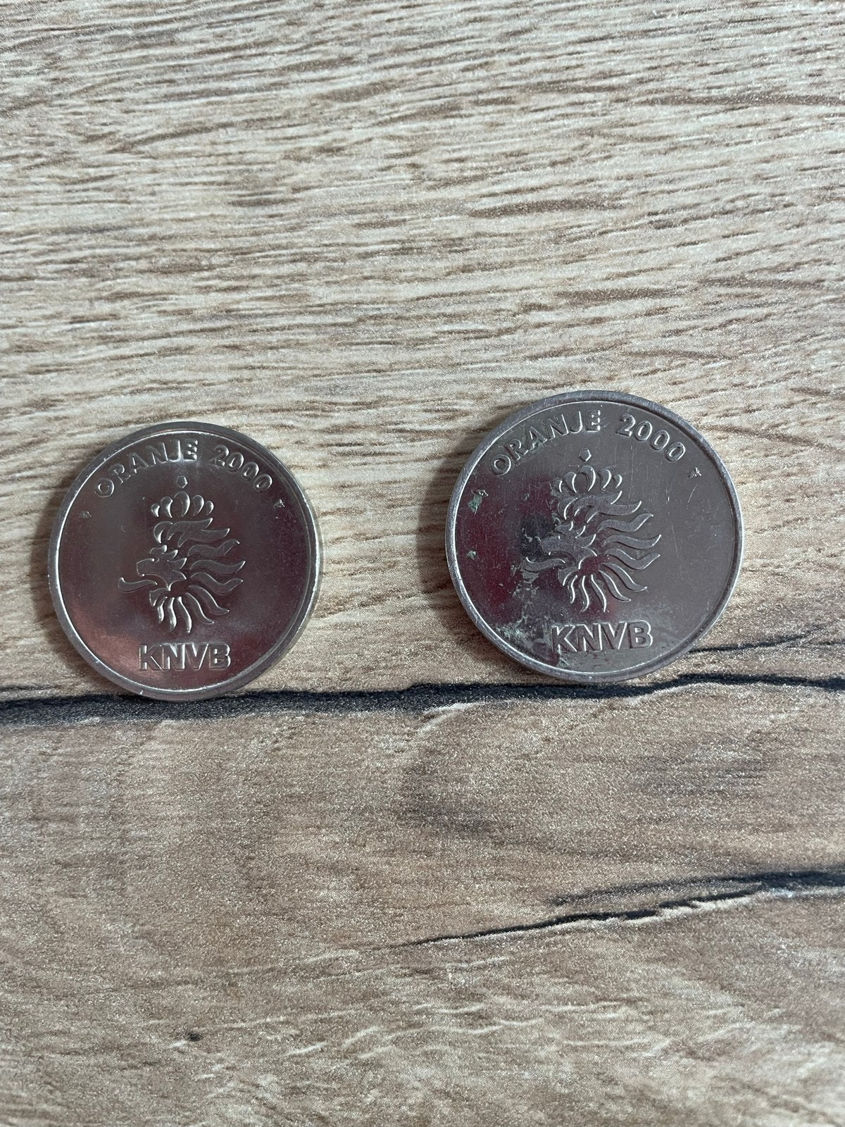 Ontspullen !!! Oranje 2000 KNVB munten, Ophalen of Verzenden, Koningin Beatrix, Overige waardes, Setje