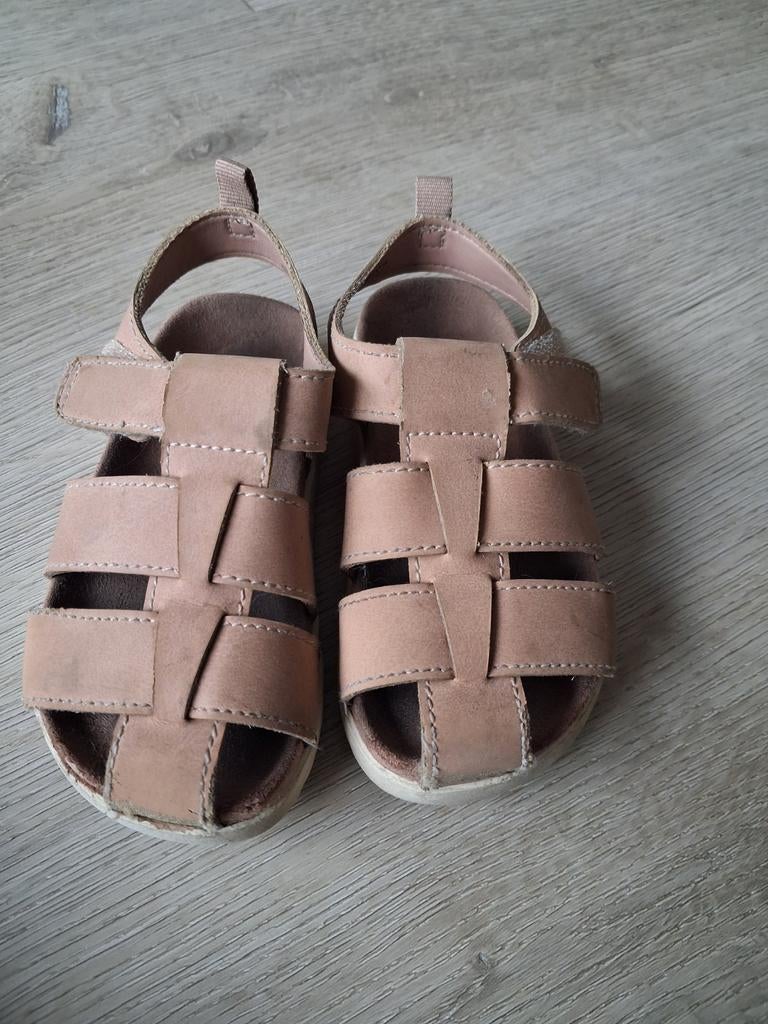 leren sandaaltjes - Maat 23, Kinderen en Baby's, Babykleding | Schoentjes en Sokjes, Schoentjes, Meisje, H&M, Ophalen of Verzenden