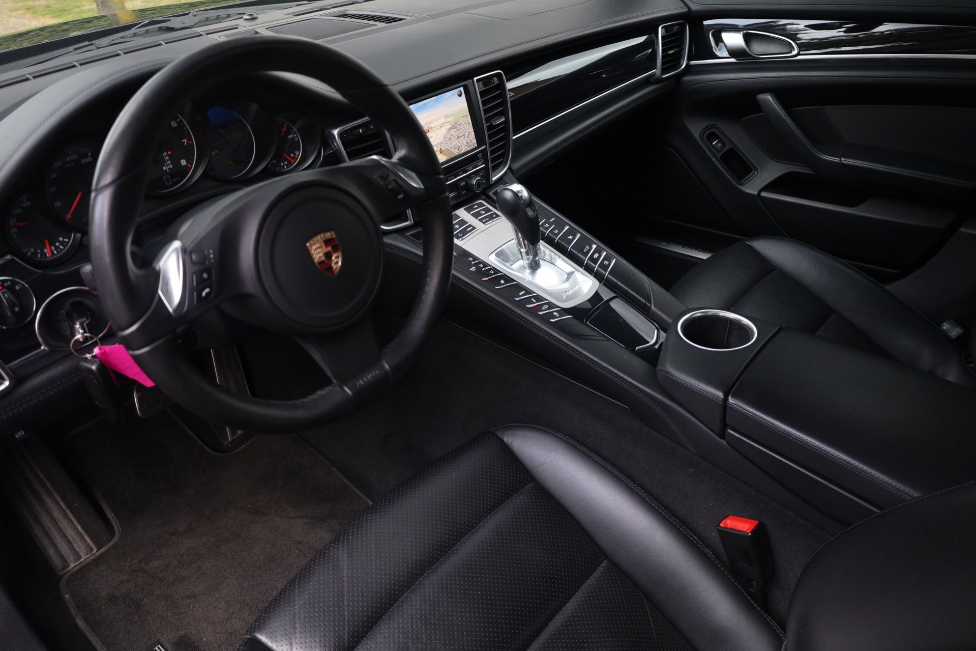 Porsche Panamera 3.6 4 PDK. | Sportuitlaat Pakket | Lederen, Automaat, Gebruikt, Zwart, 4 stoelen