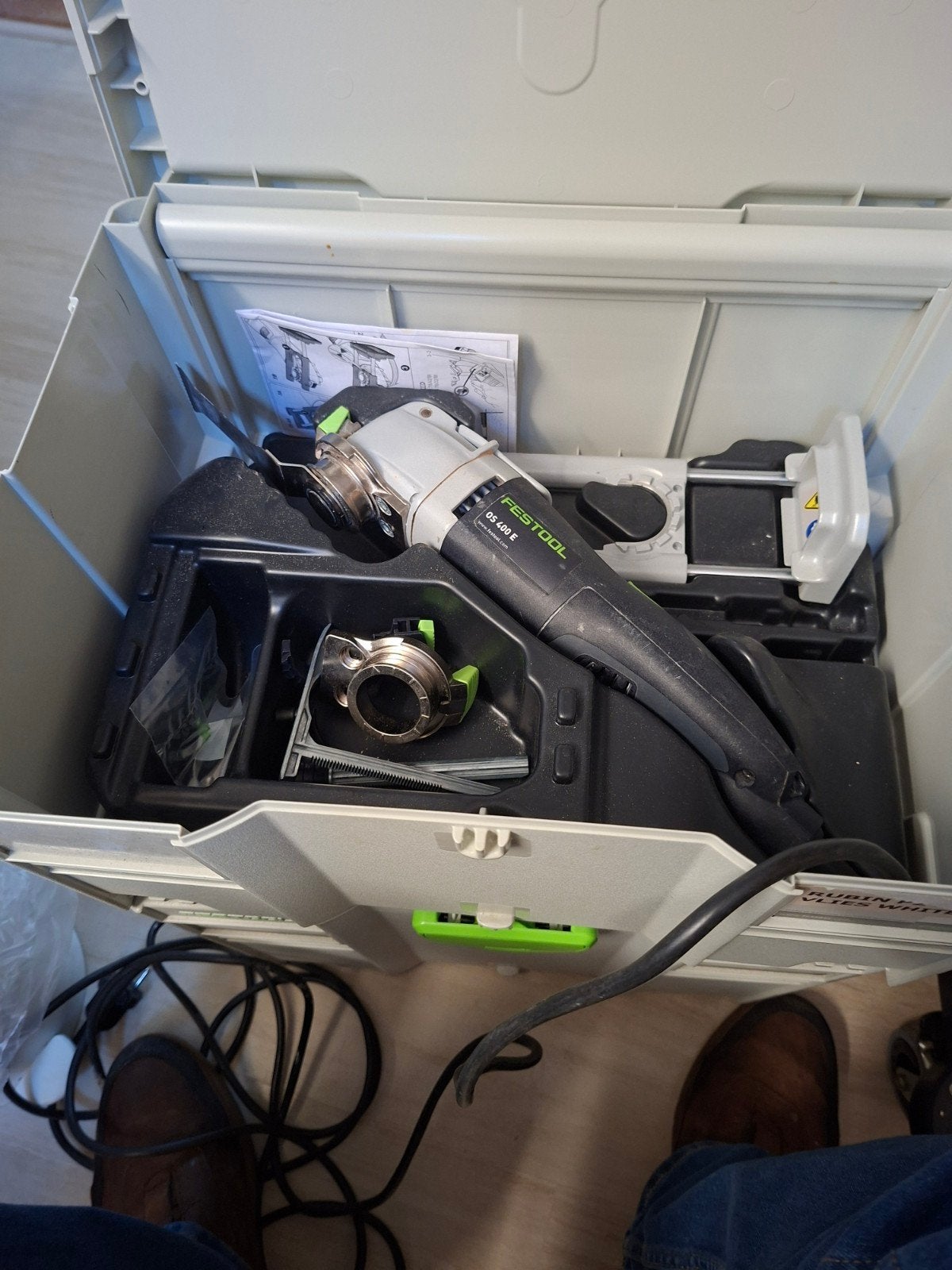 festool oscillator  400 e, Ophalen, Zo goed als nieuw, 1200 watt of meer, 70 mm of meer
