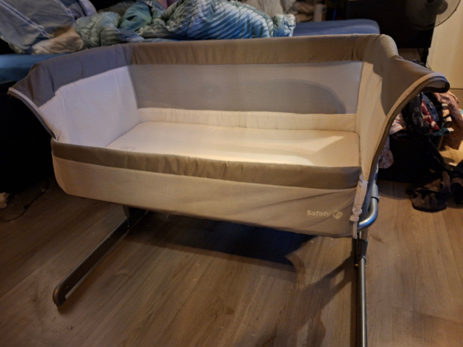 Safety 1st Co-Sleeper met topper en onderhoezen, Ophalen, Gebruikt, 70 tot 85 cm, 140 tot 160 cm