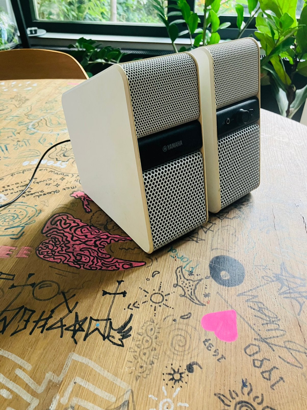 Superfijne Yamaha NX-50 actieve speakers – wit