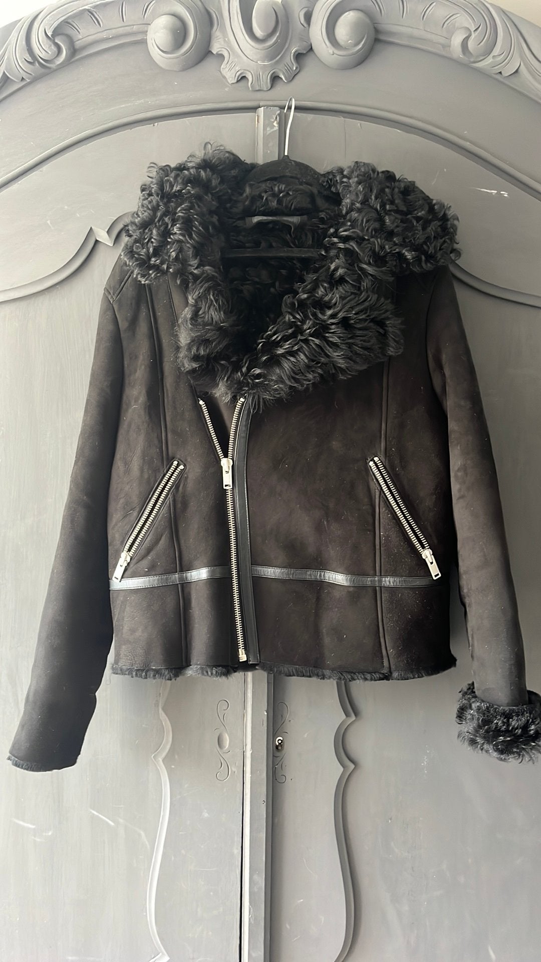 100% echt lammycoat maat M 38 IKKS, Ophalen of Verzenden, Zo goed als nieuw, Maat 38/40 (M)