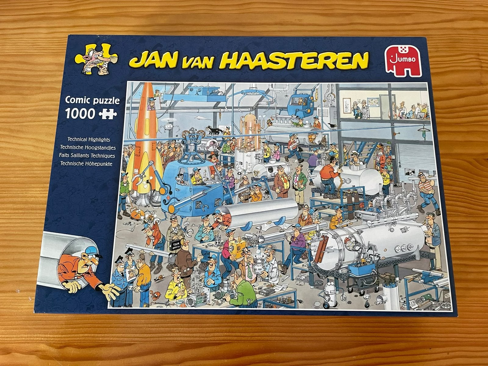 Jan van Haasteren - Technische hoogstandjes 1000, Ophalen of Verzenden, 500 t/m 1500 stukjes, Zo goed als nieuw
