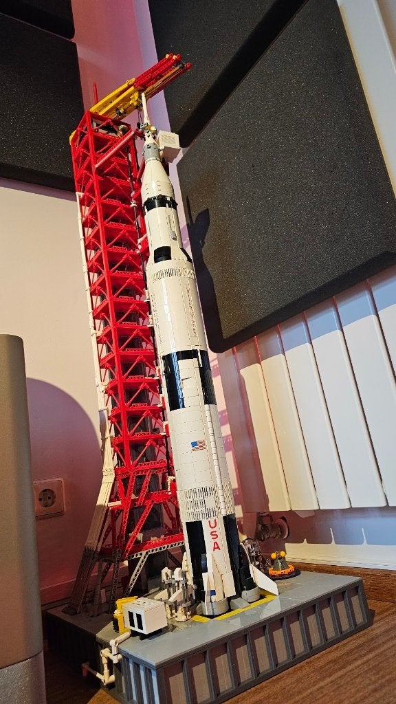 Lego Apollo Sarturn V met lanceertoren!, Ophalen, Lego, Compleet, Zo goed als nieuw