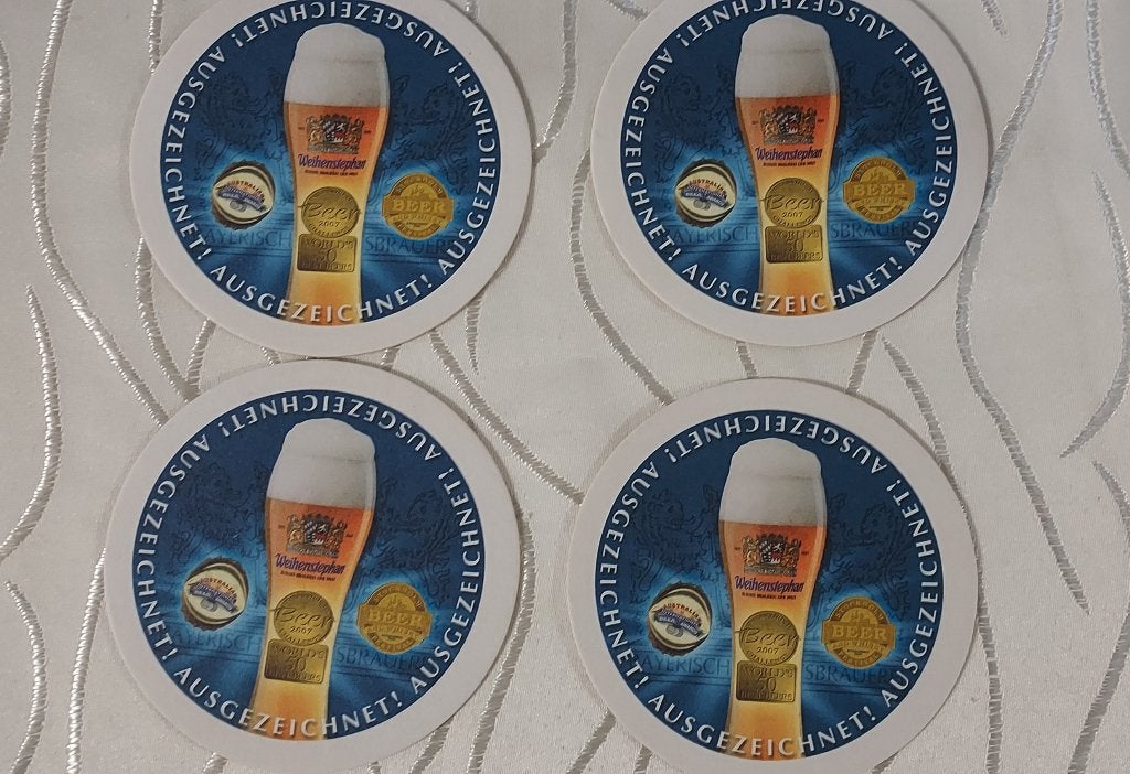 WEIHENSTEPHAN viltjes 4 stuks, Ophalen of Verzenden, Zo goed als nieuw, Viltje(s), Overige merken