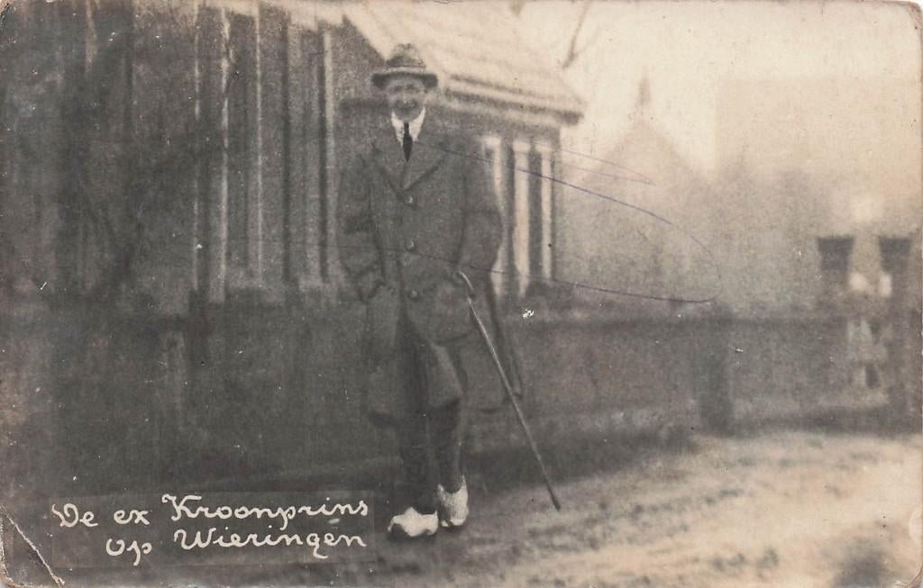 JO370 Fotokaart Jonker Wieringen de Ex-Kroonprins ca 1920, Verzamelen, Ansichtkaarten | Nederland, Ophalen of Verzenden, Voor 1920