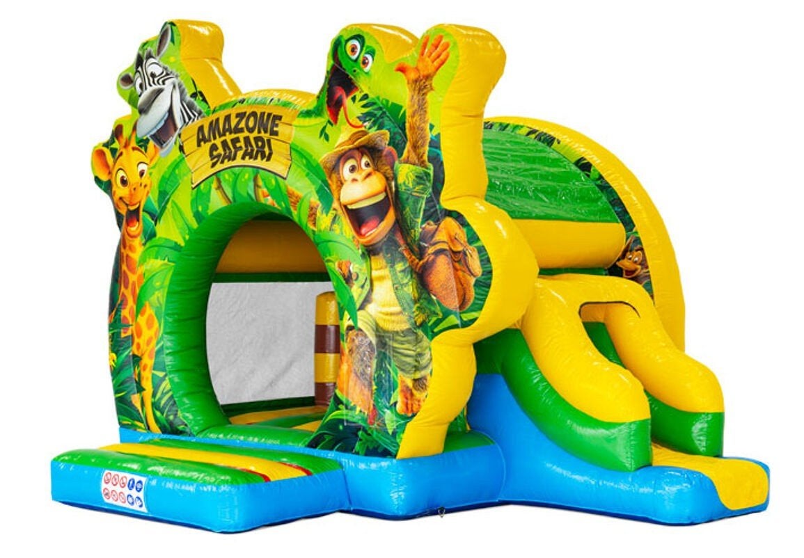 Springkussen Jungle te huur, Ophalen, Zo goed als nieuw, Verjaardag