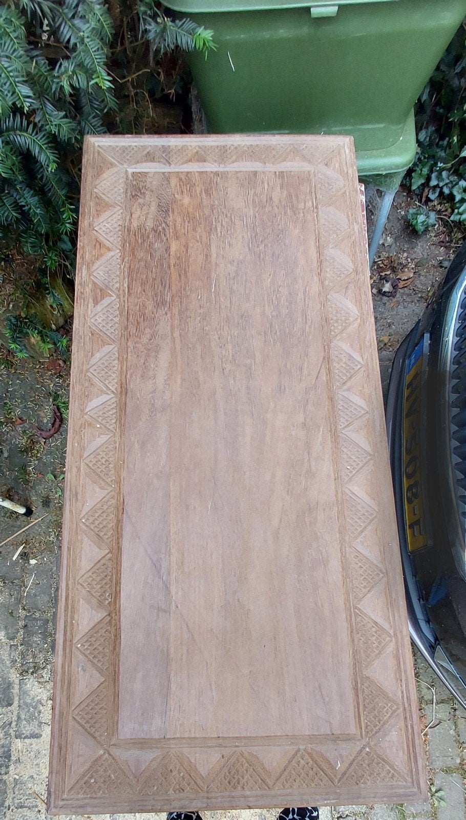 2 Prachtig Handgesneden Indisch Koloniaal Houten Panelen, Ophalen
