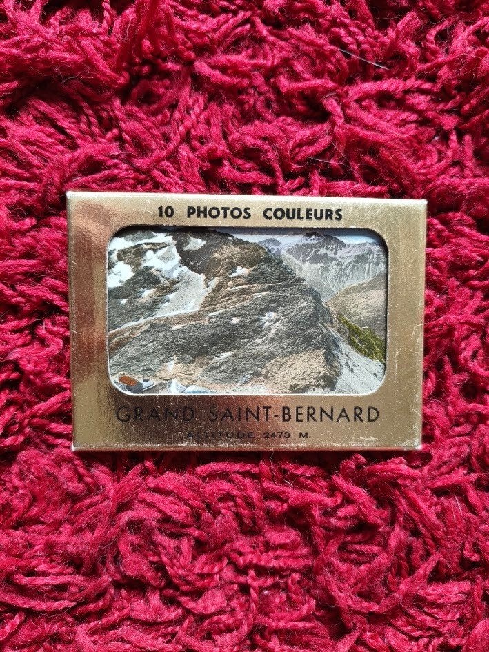 Leporello boekje Grand Saint-Bernard, Verzamelen, Foto's en Prenten, Gebruikt, Foto, Voor 1940, Buitenland