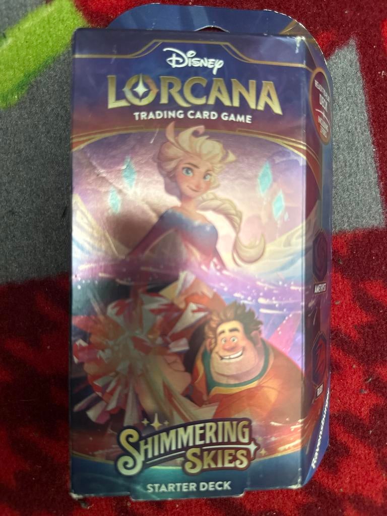 Disney Lorcana Shimmering Skies Starter Deck, Ophalen of Verzenden, Nieuw, Starterdeck
