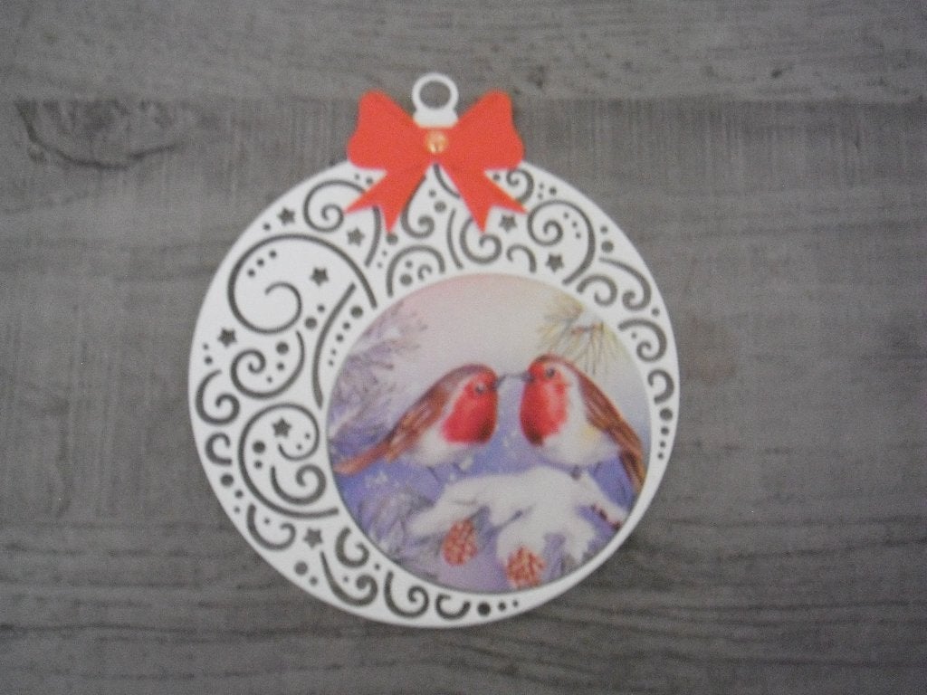 Stans kerstbal met plaatje   NR;32, Verzenden, Nieuw, Kerst, Pons of Mal